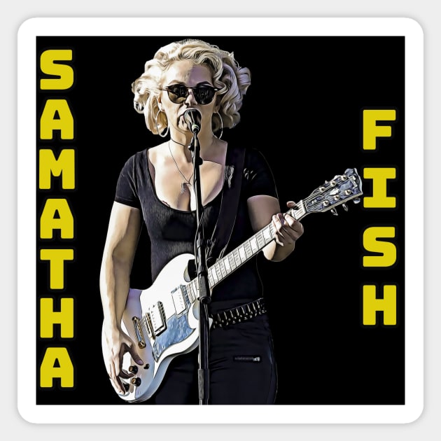 Samantha Fish Sticker by LarryNaderPhoto